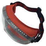 12 Frontline Fire Rated High Temp Safety Goggles Red Clear Lens