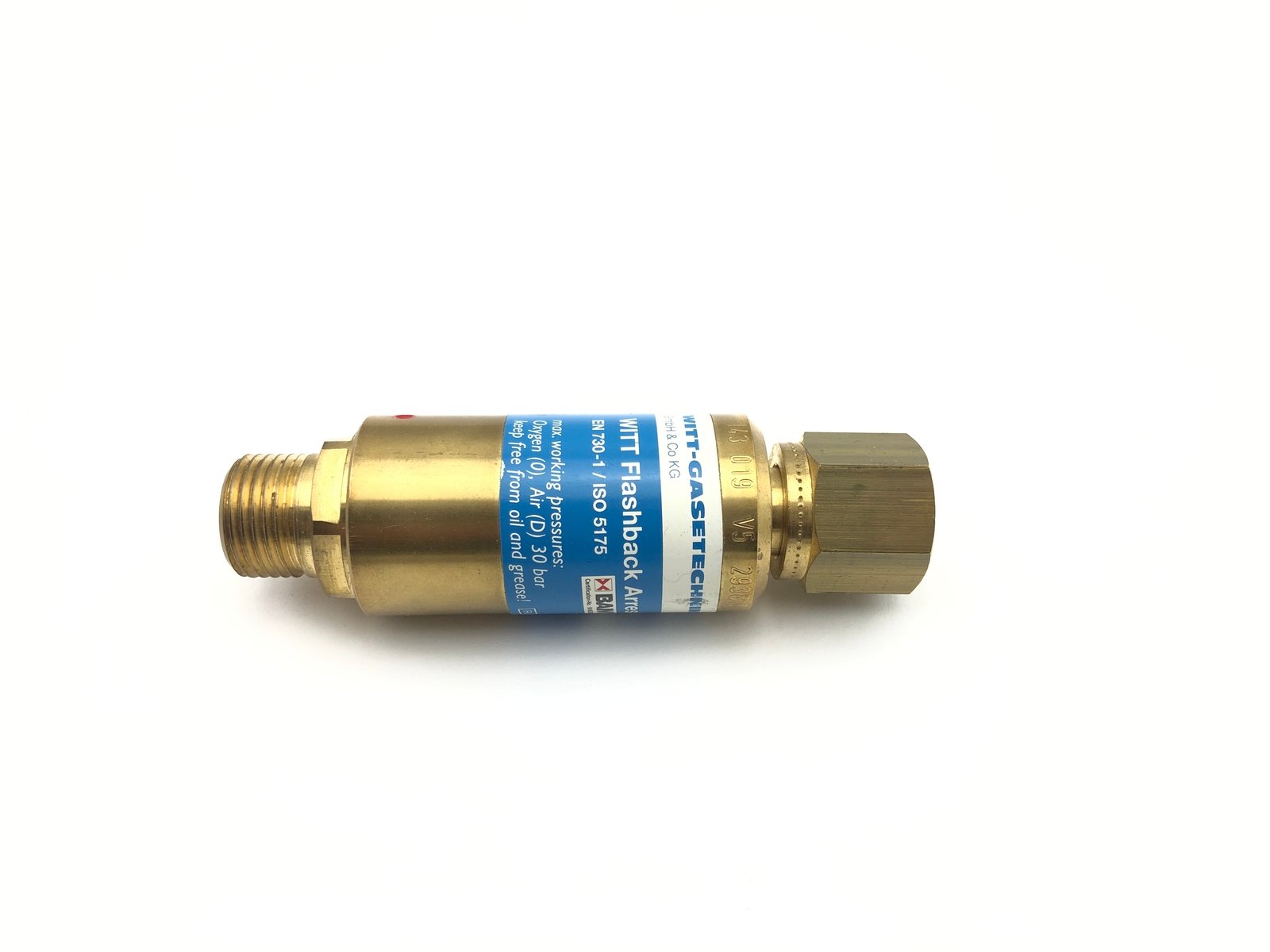 WITT 143-019 Oxygen & Air Flash Back Arrestor