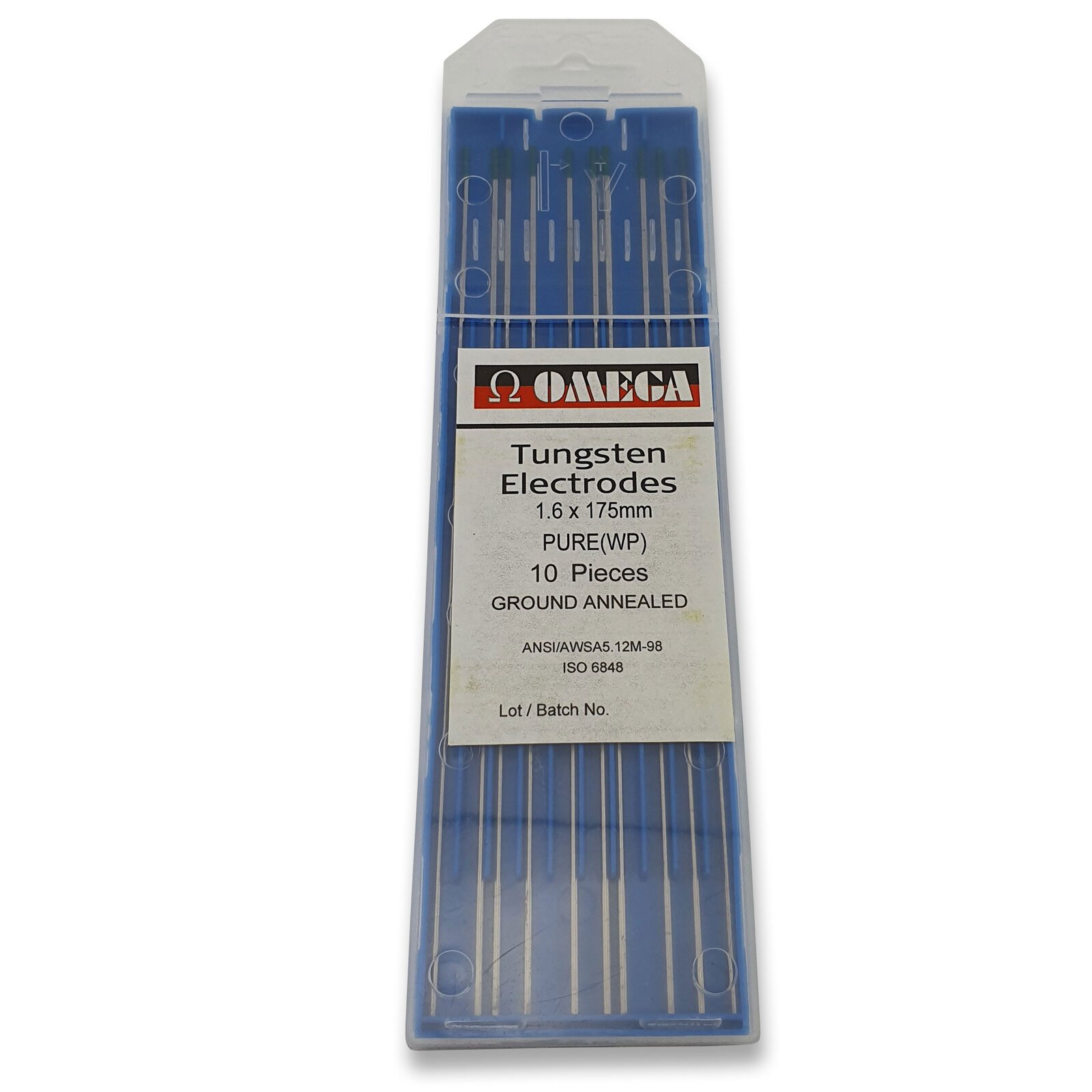 1.6mm Pure TIG Tungsten Electrodes 10pk Green Tip