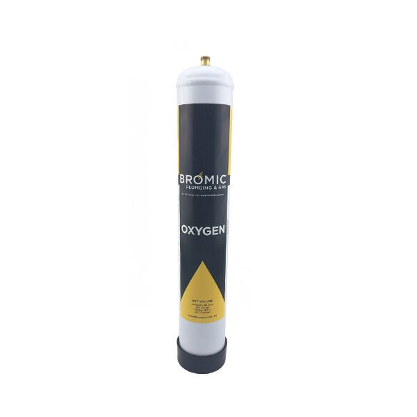Bromic 1.56L Disposable Oxygen Gas Bottle Combo Kit Italy