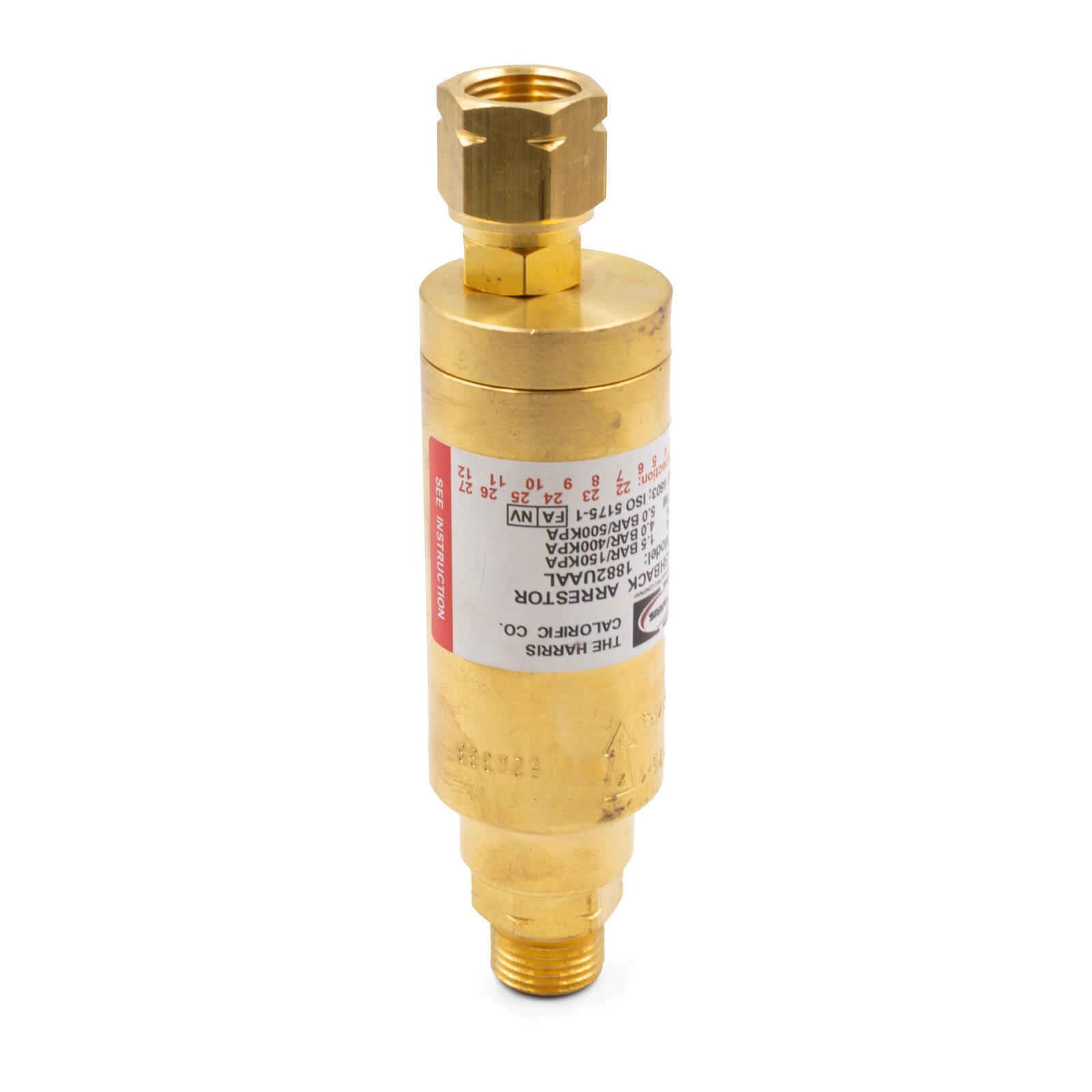 Harris Fuel High Flow Offset Torch Flash Back Arrestor