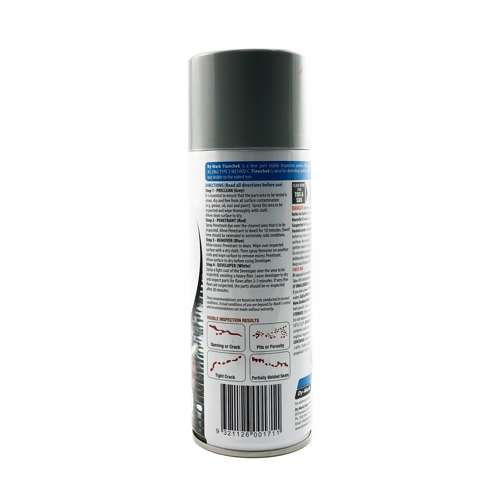 Dymark Flawchek Step 1 Preclean: Weld Prep Solution
