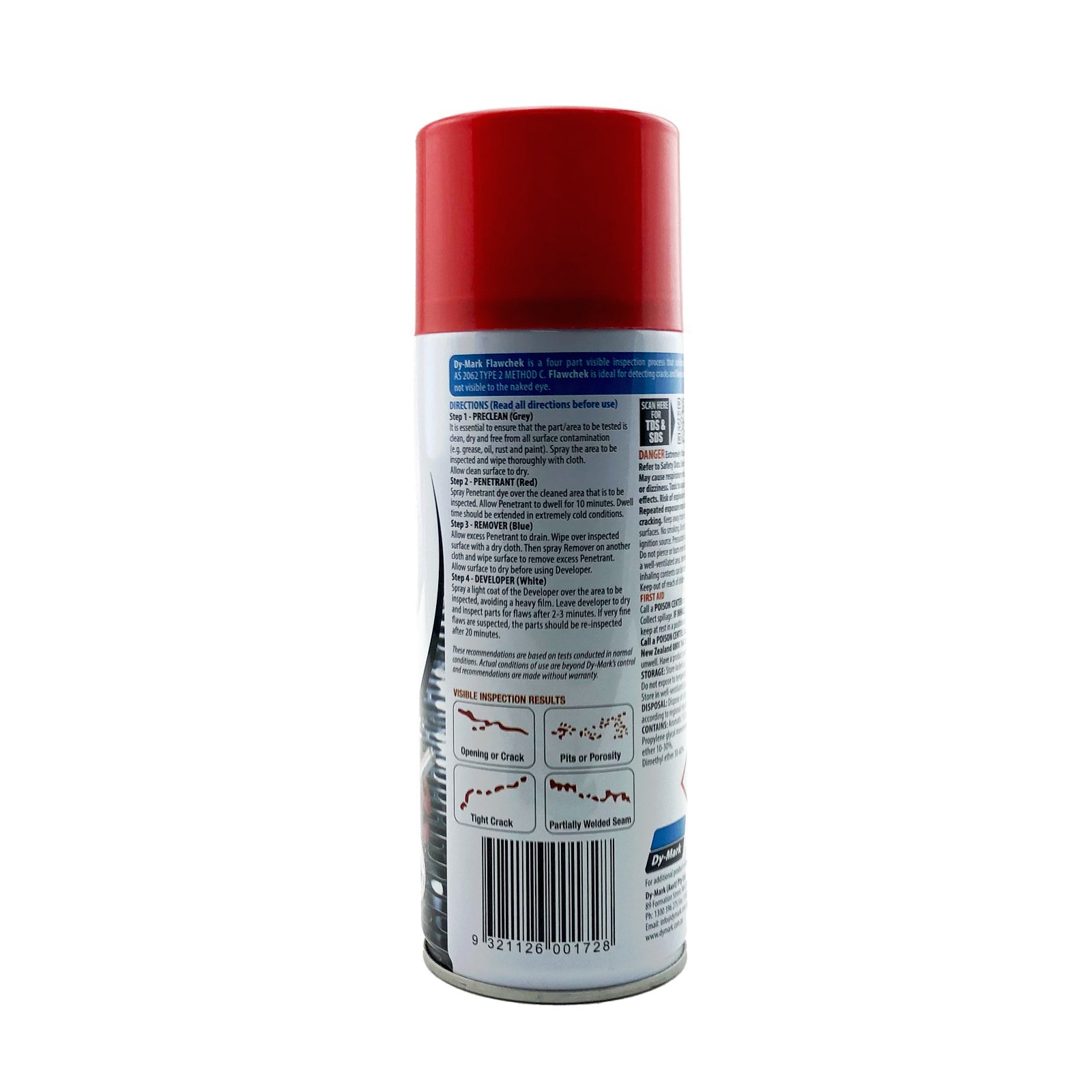 19013502 Dymark Flawchek Step 2 Penetrant - Fast, Reliable Defect Detection - Image 1
