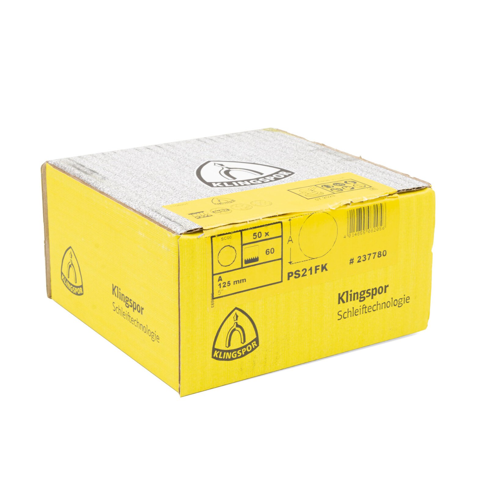 Klingspor PS 21 FK 125mm 60 Grit Sanding Disc 50pk