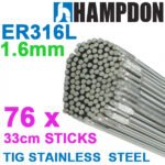 1.6mm ER316L Stainless Steel TIG Filler Wire 400g