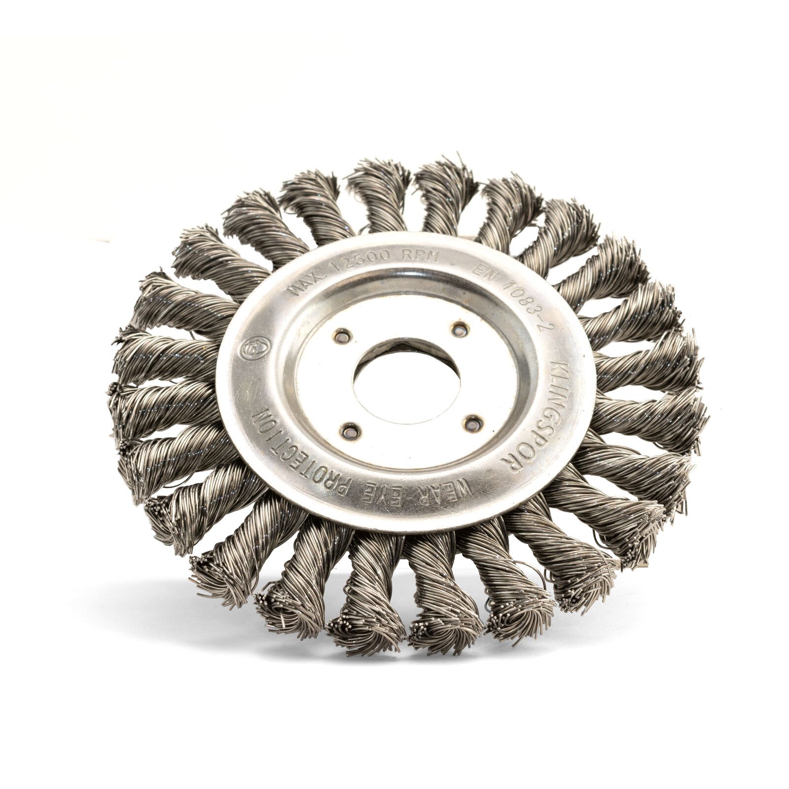 Klingspor 125mm x14mm x22.23mm Twist Knot Steel Wheel Brush