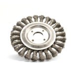 Klingspor 125mm x14mm x22.23mm Twist Knot Steel Wheel Brush 5pk