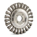 Klingspor 125mm x14mm x22.23mm Twist Knot Steel Wheel Brush 5pk - Image 3