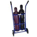 E Size Cylinder Welding Trolley with Rubber Wheel - Image 2