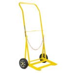 G Size Cylinder Trolley 200mm Solid Wheels Heavy Duty