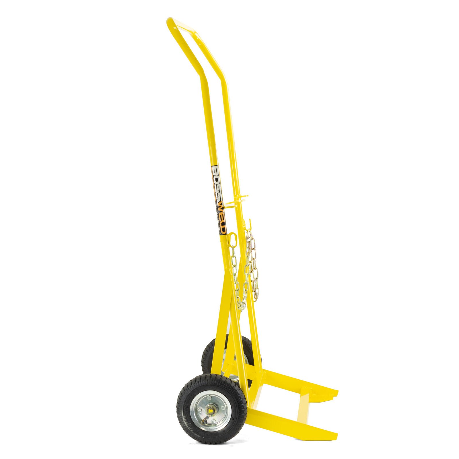 G Size Cylinder Trolley 200mm Pneumatic Wheels