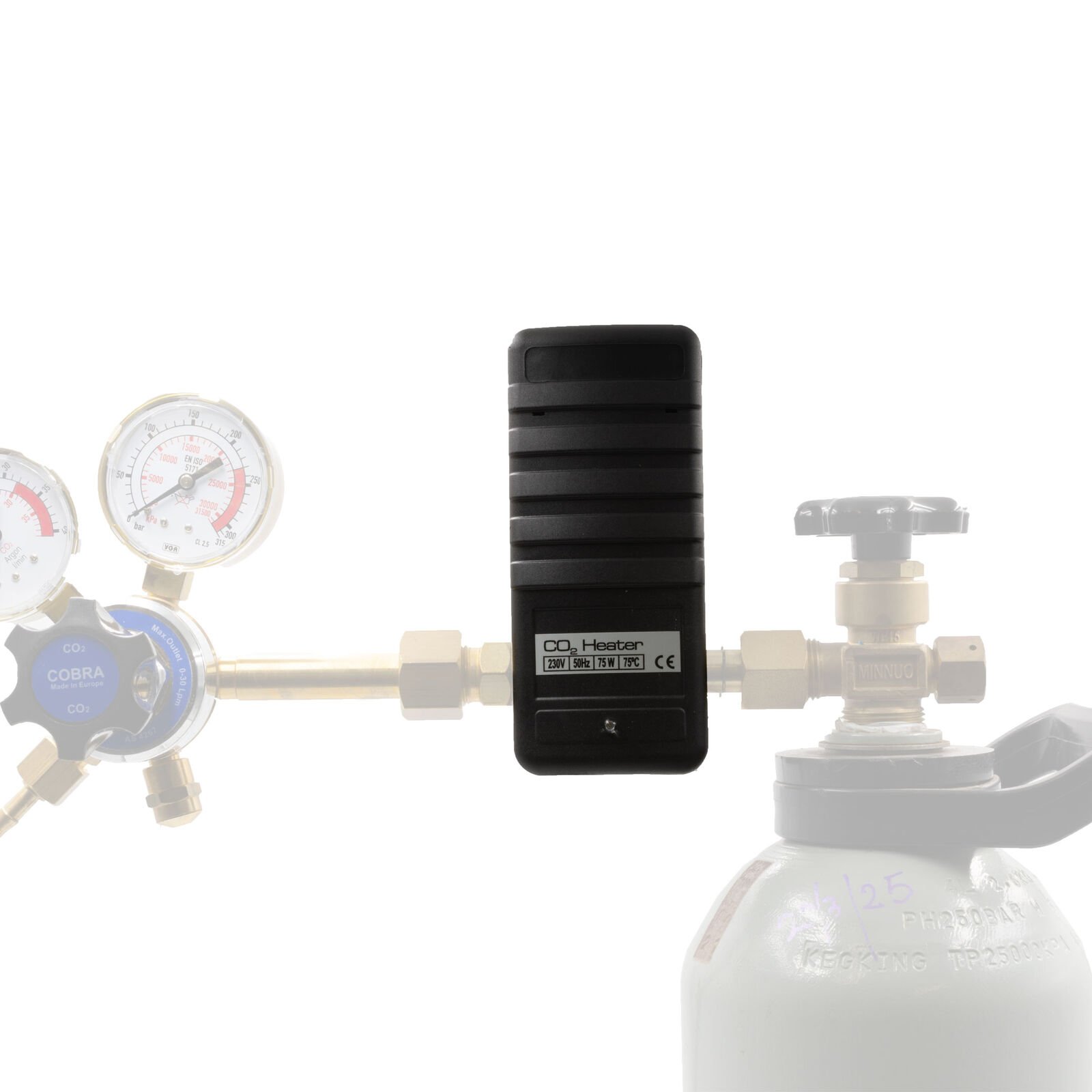 COBRA Inline CO2 Heater for Type 30 Regulators/Cylinders