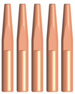 Bernard 0.9mm Conical MIG Contact Tips 51mm 5pk - Image 5
