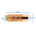 Bernard 4394 300A MIG Nozzle Copper Tapered 40 Pack - Image 4