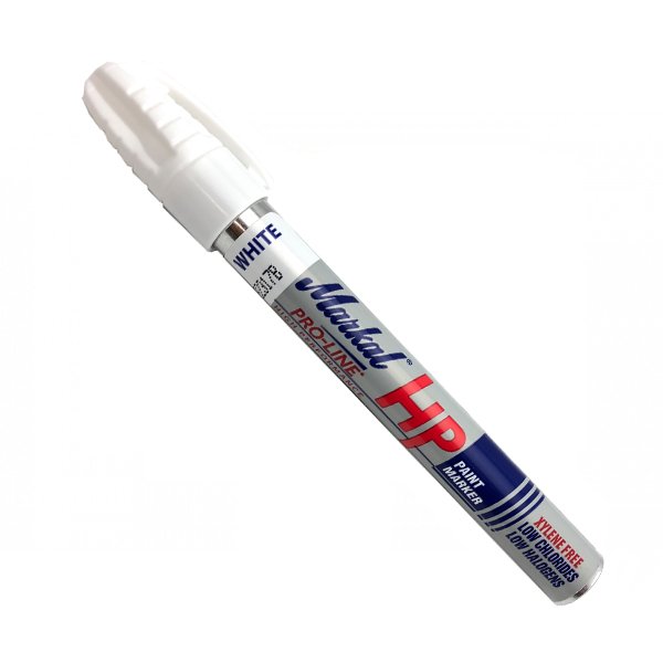 2x Markal White PRO LINE Marker Paint Pen All Surfaces