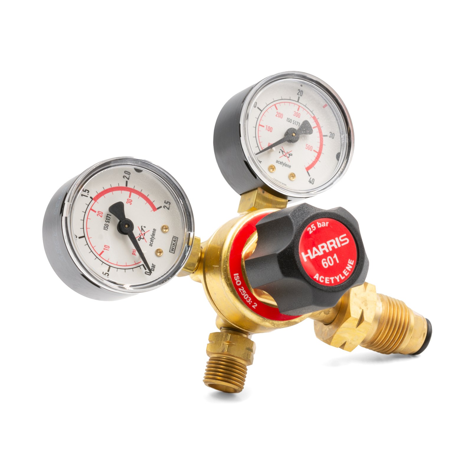 Harris 601 Oxygen Acetylene Regulator Flow Meter Twin Pack