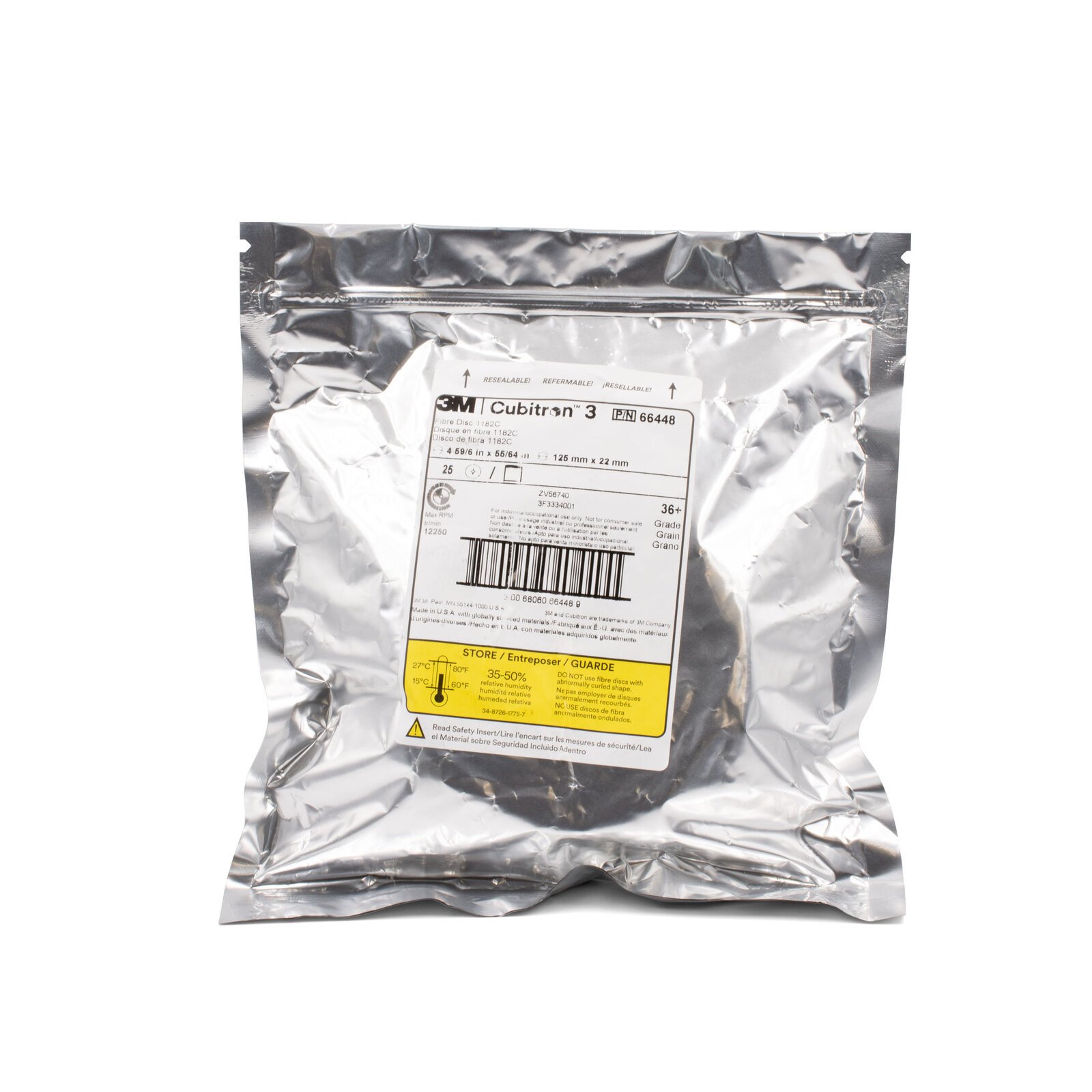 3M Cubitron 3 125mm 36 Fibre Disc 1182C 25 Pack