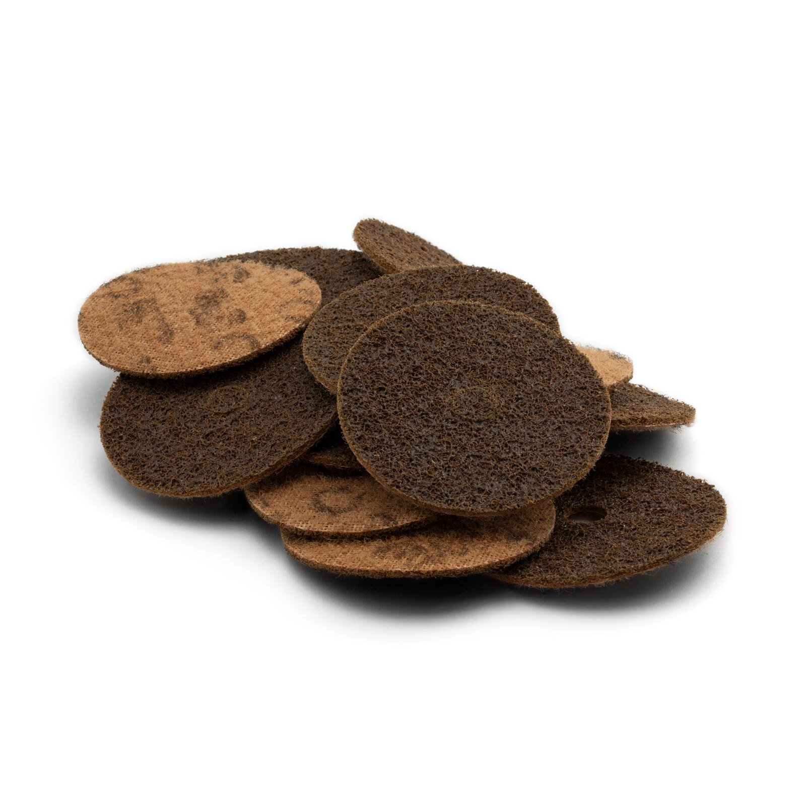 61500291473_10 3M Scotch-Brite 100mmx16mm Brown Coarse Conditioning Discs 10pk - Image 1