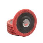 COBRA Curved Flap Disc 40 Grit Pollifan Ceramic Steel/Inox 2pk