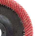 COBRA Curved Flap Disc 60 Grit Pollifan Ceramic Steel/Inox 10pk - Image 4
