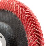 COBRA Curved Flap Disc 80 Grit Pollifan Ceramic Steel/Inox 10pk - Image 5