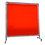 1.8x1.8m Welding Curtain Frame on Wheels
