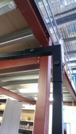 1.8x2.7m Welding Curtain Frame on Wheels - Image 2
