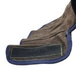 Charcoal Brown Split Cowhide Welder Hood Cotton Mesh Lining - Image 2