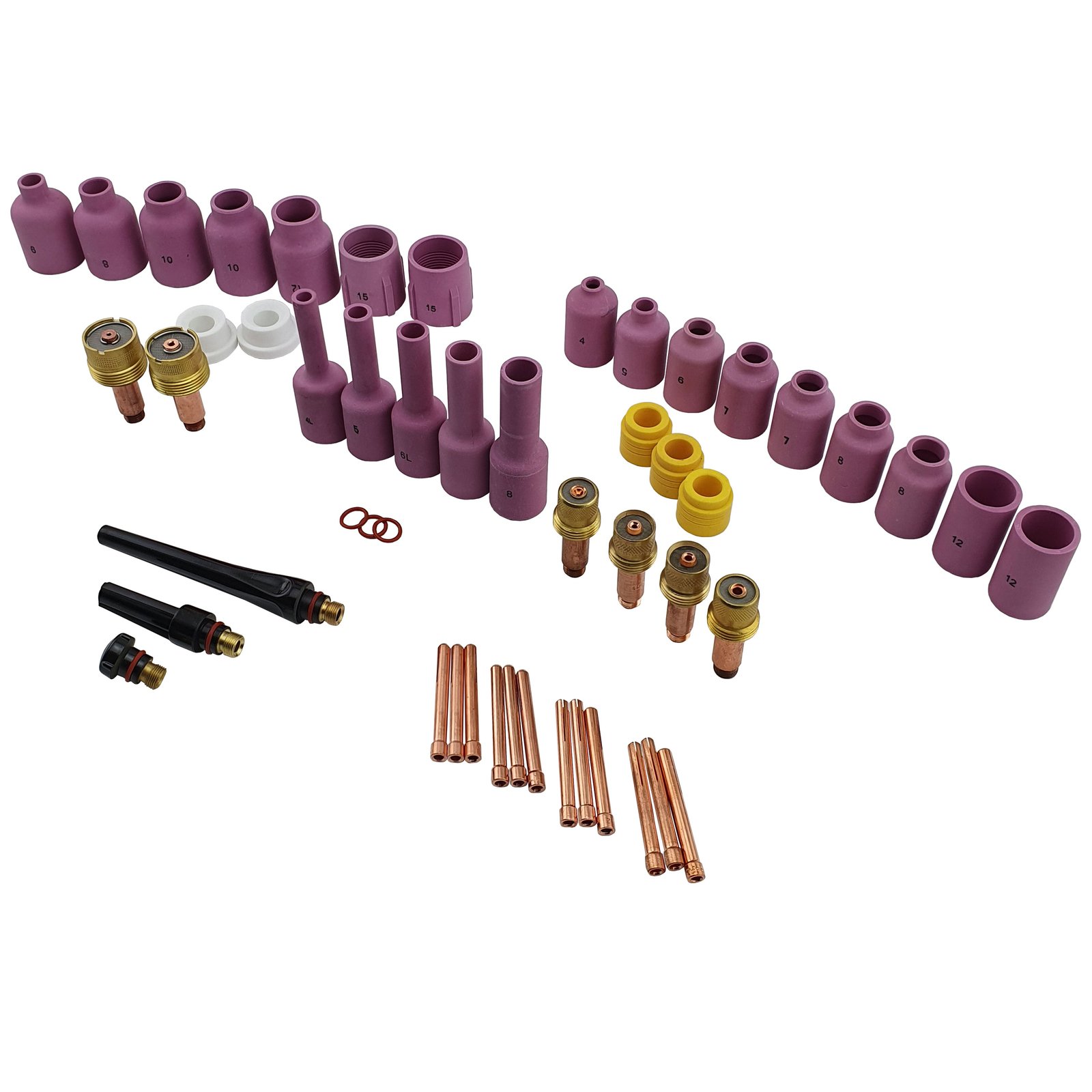 BIGTIGcombo_26 50 Piece BIG TIG Gas Lens Combo WP17|18|26 Variety Pack - Image 1