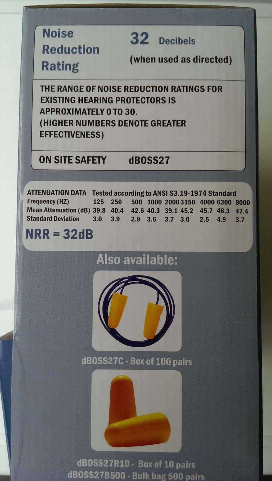 20 Pairs Disposable Foam Ear Plugs Individual Wrap