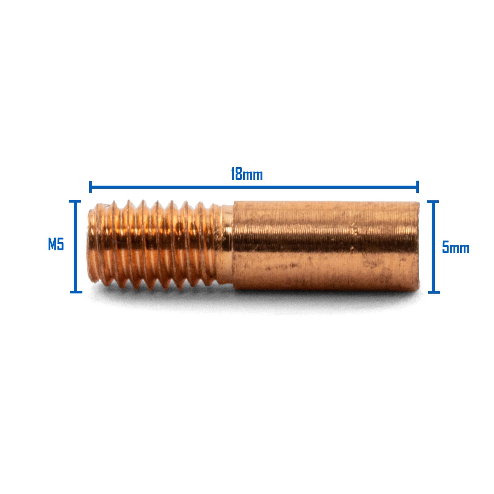 Binzel MIG Contact Tips 0.6mm M5x5 5PK MIGMATE