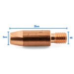 Binzel Style MIG Contact Tips ALUMINIUM 1.6mm M6x8mm 10pk