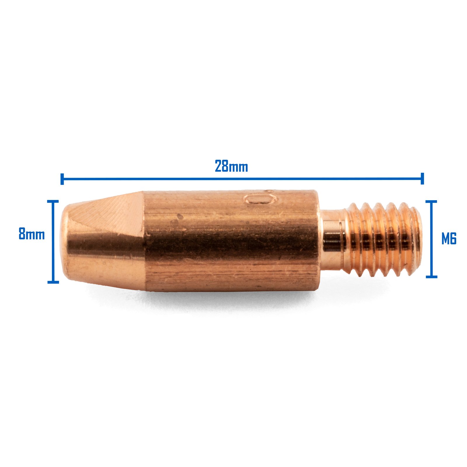 Binzel Style MIG Contact Tips Aluminium 1.6mm M6 100 Pack