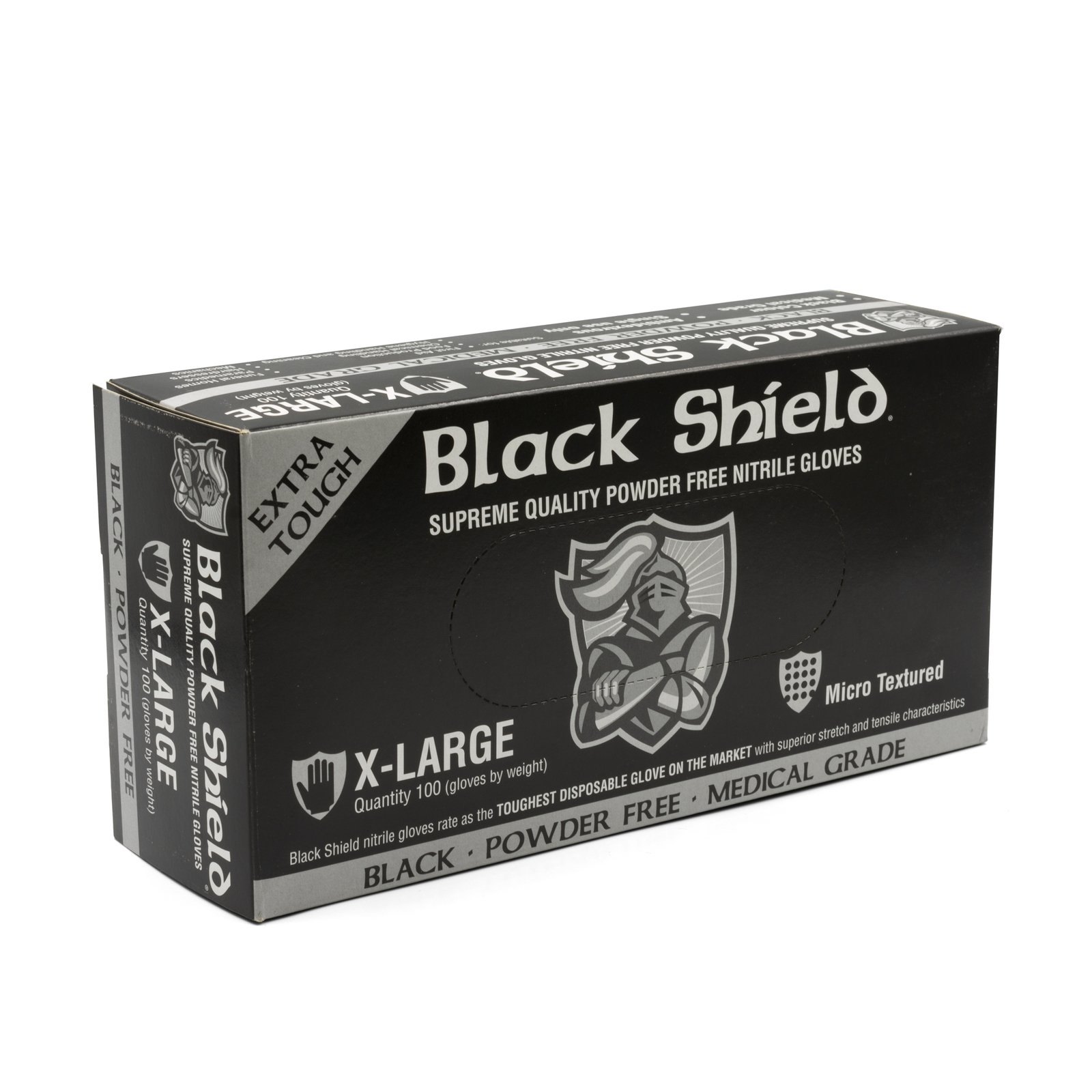 Black Shield Heavy Duty Nitrile Gloves XL 100 Box