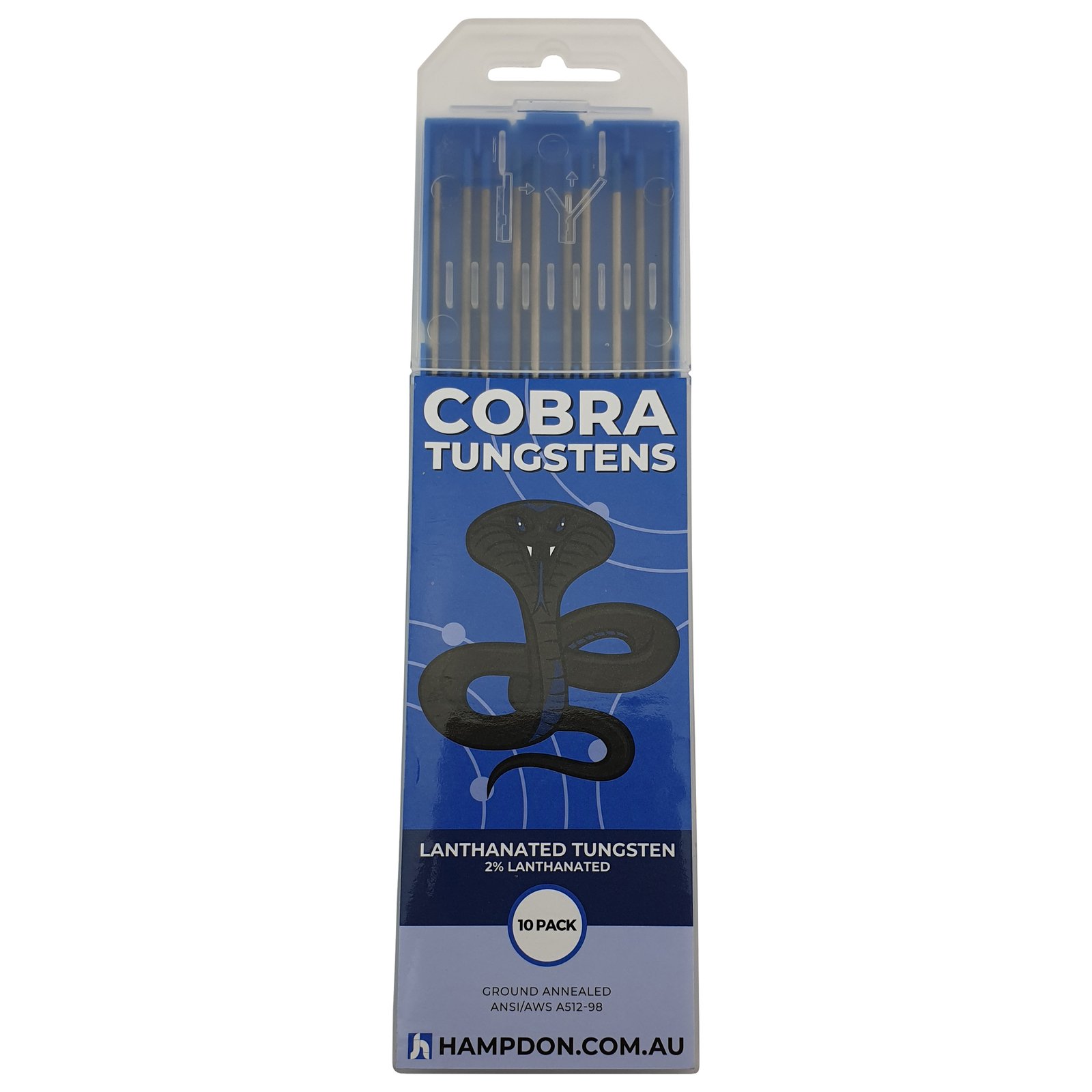 2% Lanthanated TIG Tungsten Electrodes 1.6mm 2.4mm Blue Tip