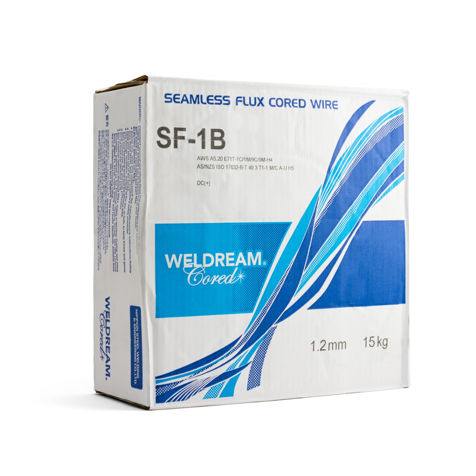 NSSW-SF1B-1.2-SP15 1.2mm Nippon Steel SF1B Flux Cored MIG Welding Wire 15kg - Image 1