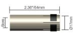 40x MIG Nozzle MB24 Cylindrical Binzel Style - Image 2