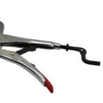 280mm Strong Hand Locking Pipe Pliers w/Adjustable Swivel V-Pads 2pk - Image 5