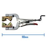 5 Strong Hand Locking Pipe Pliers 180mm Adjustable Swivel V-Pads - Image 2