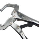 2x 280mm Strong Hand Locking C-Clamp Pliers Round Ends - Image 5
