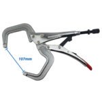 5x Strong Hand 280mm Locking C-Clamp Pliers Round Ends - Image 2