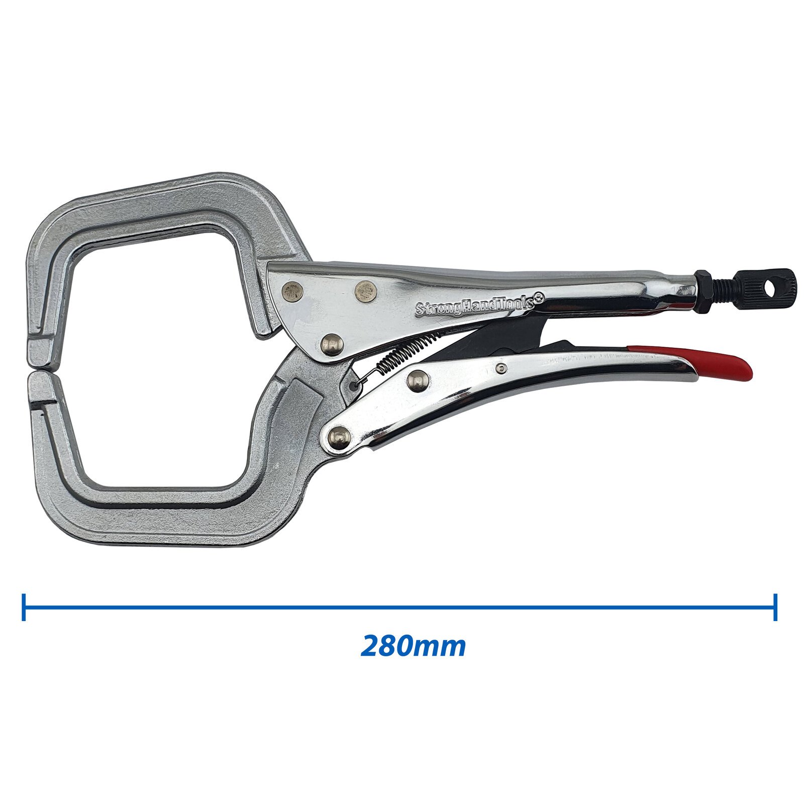 5x Strong Hand 280mm Locking C-Clamp Pliers Round Ends