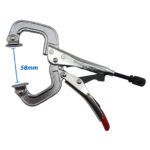5x Strong Hand 165mm Locking C-Clamp Pliers Swivel Pad - Image 2