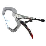 5 Strong Hand 165mm Locking C-Clamp Pliers Round Ends - Image 4