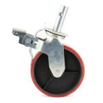 200mm 8x2 PVC Castors 2 Ton Pipe Stand 900lbs Load - Image 2