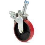 200mm 8x2 PVC Castors 2 Ton Pipe Stand 900lbs Load - Image 6