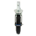200mm Rubber Coated Castors 2 Ton 900 lbs Load 8x2 - Image 5