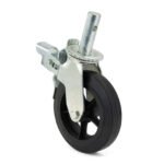 200mm Rubber Castors 2 Ton Pipe Stand 900 lbs Load 4 E - Image 3