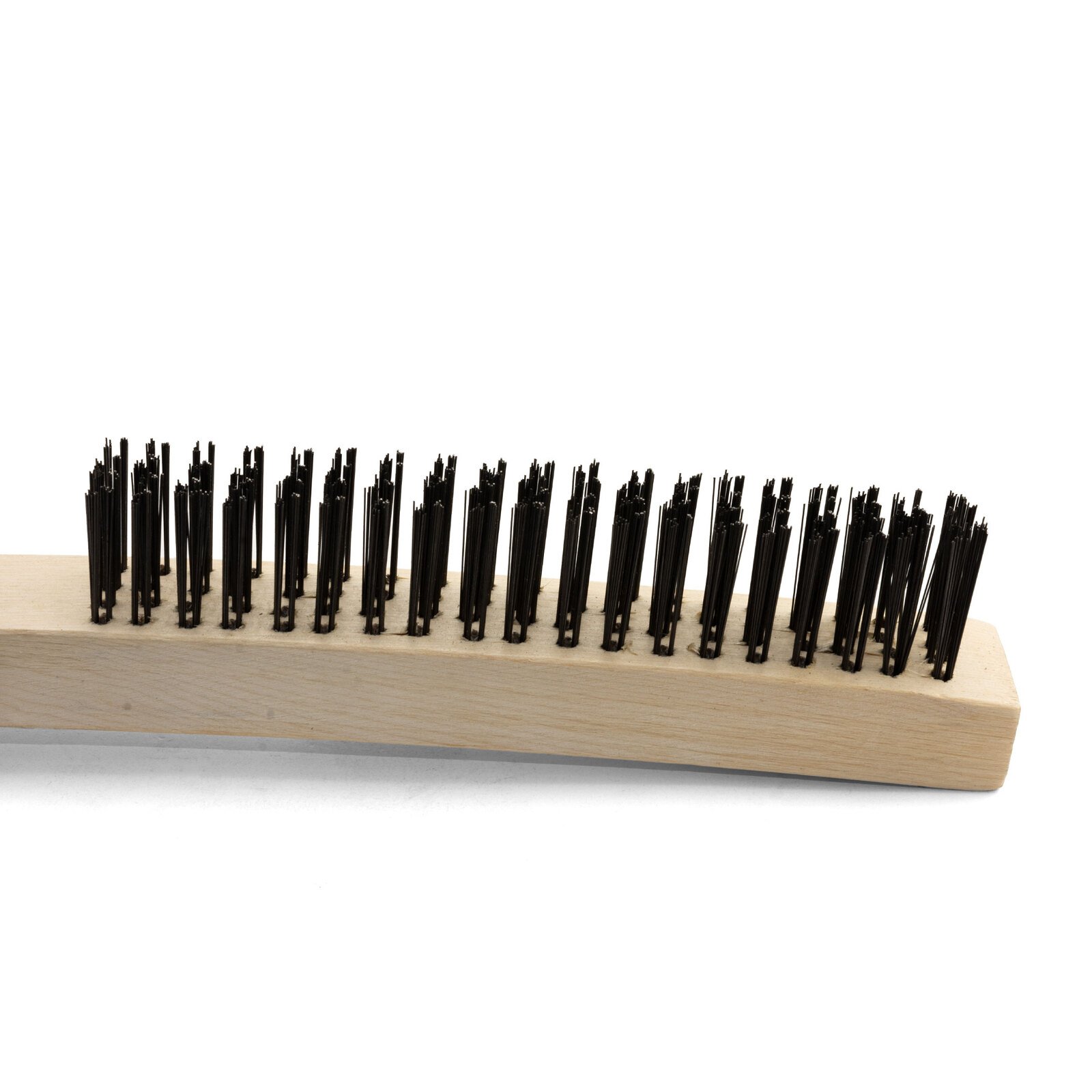 Mild Steel Wire Brush 4 Row Wooden Handle 1 Each