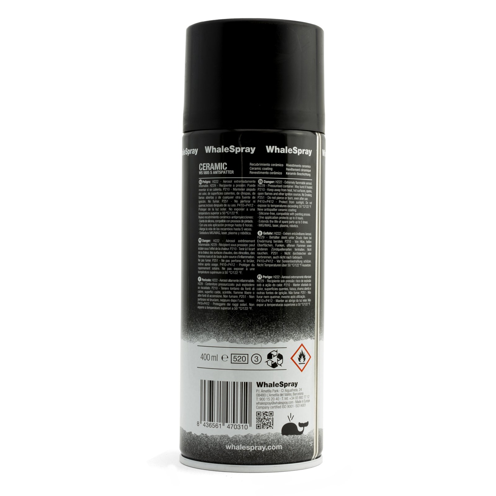 400ml Ceramic Anti Spatter Spray - Welding Protection